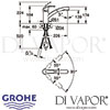 Grohe Eurosmart Single-Lever Kitchen Sink Mixer Tap Dimension